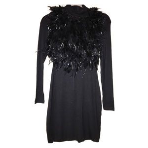 Black Feather Dress